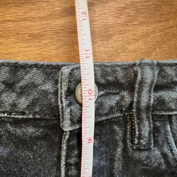 Pacsun Mom Short Size 26 Black Denim Jean Shorts Cuffed - Picture 8 of 9